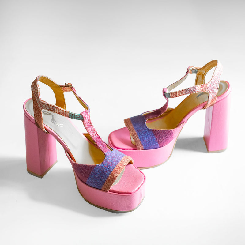 Pink Platform Sandals