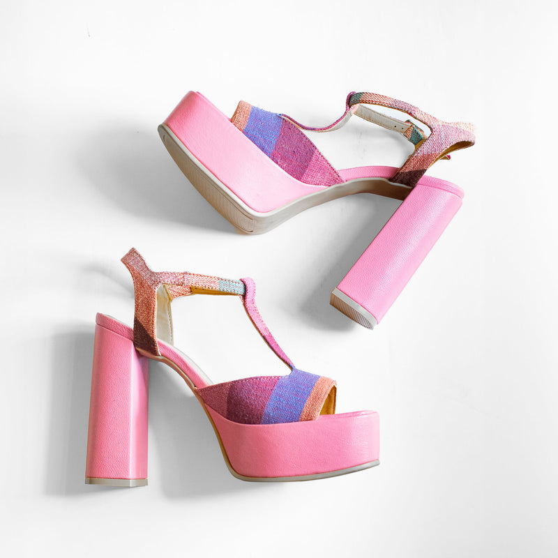 Pink Platform Sandals