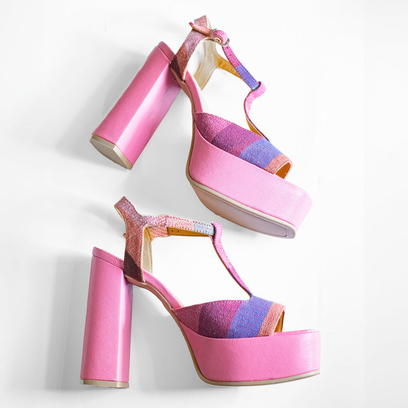 Pink Platform Sandals