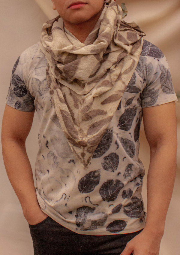 Arrior T-Shirt with Pocket – Eco Print with Organic Plants