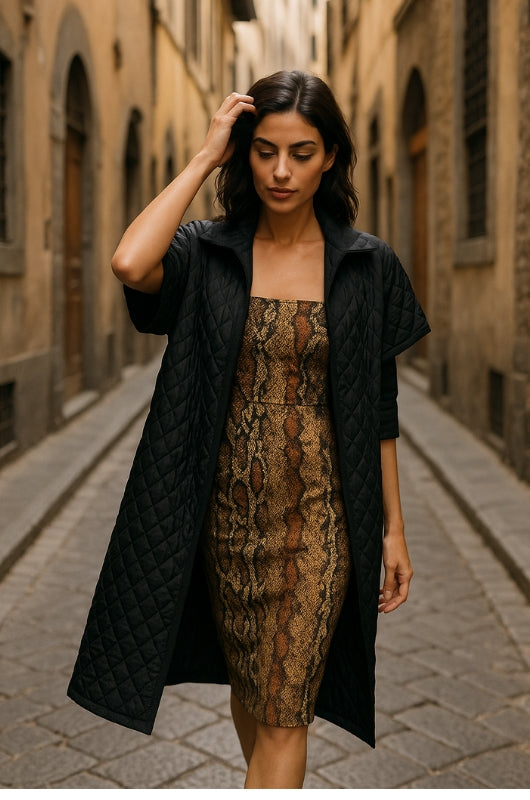 ALIZA Halter Python Dress