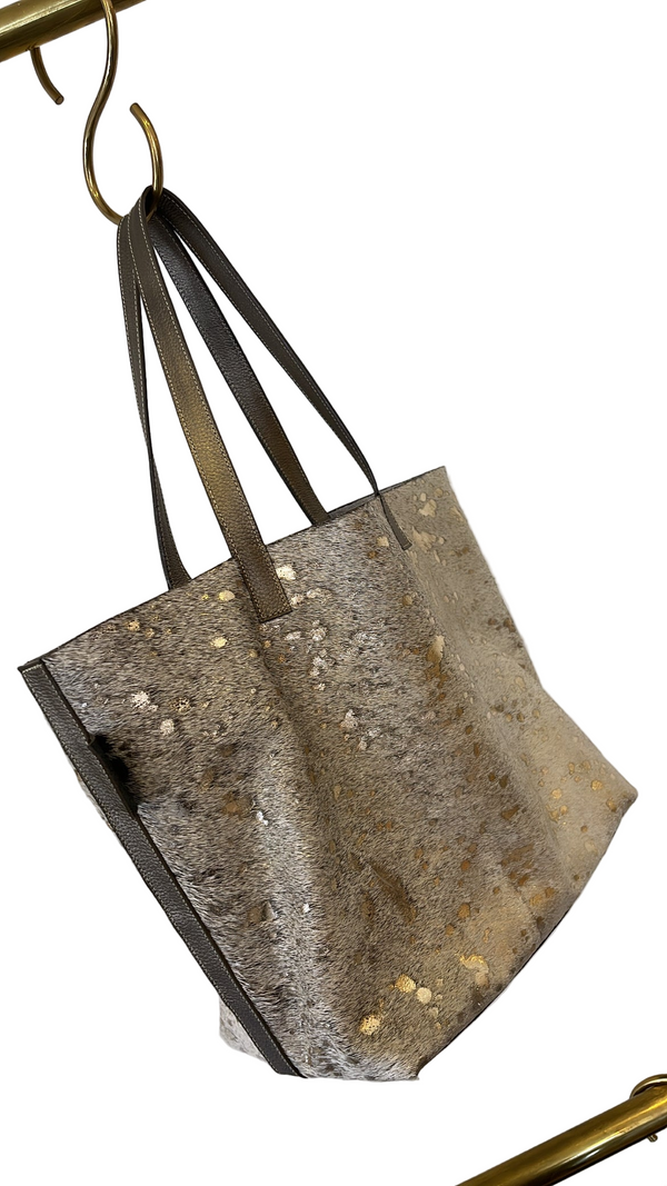 Copper Furry Shopping Bag