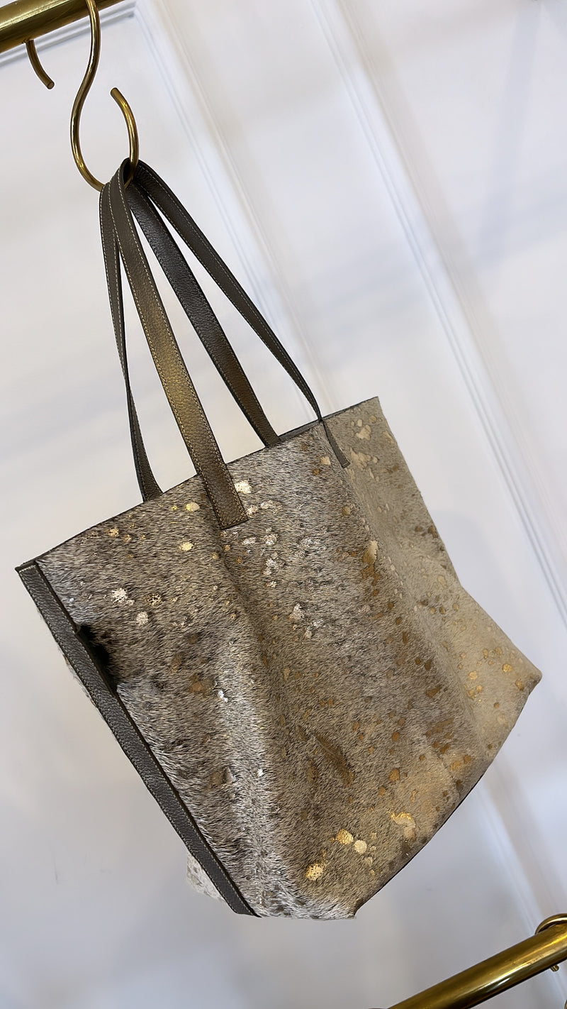 Copper Furry Shopping Bag