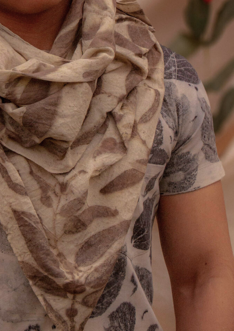 Arrior T-Shirt with Pocket – Eco Print with Organic Plants