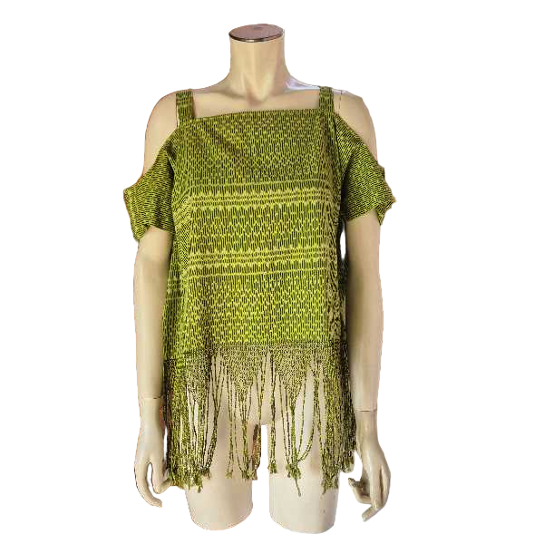 Handwoven Fringe Strap Blouse