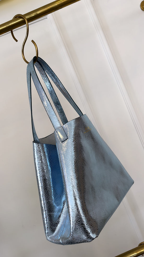 Light Blue Vaporiano Shopping Bag