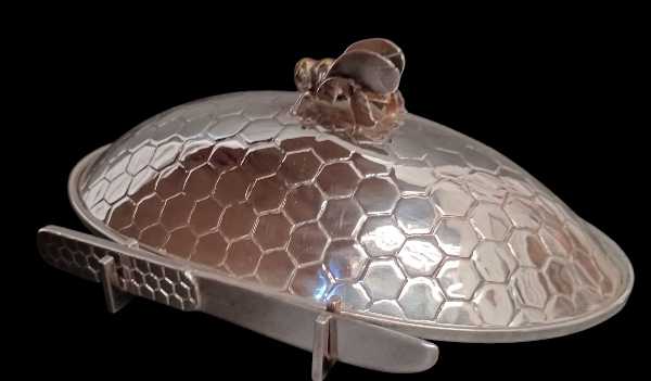 Bee-Inspired Honeycomb Butter Dish