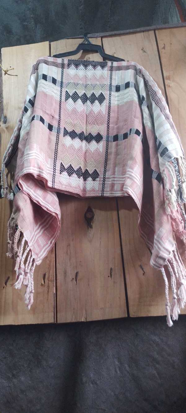 Handwoven Shawl with Traditional Patterns