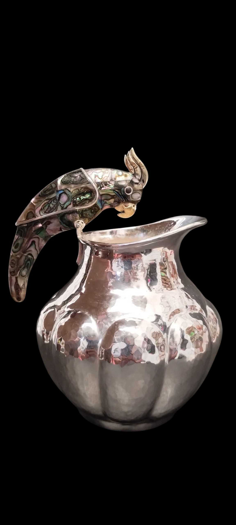 Cockatoo Creamer with Abalone Shell