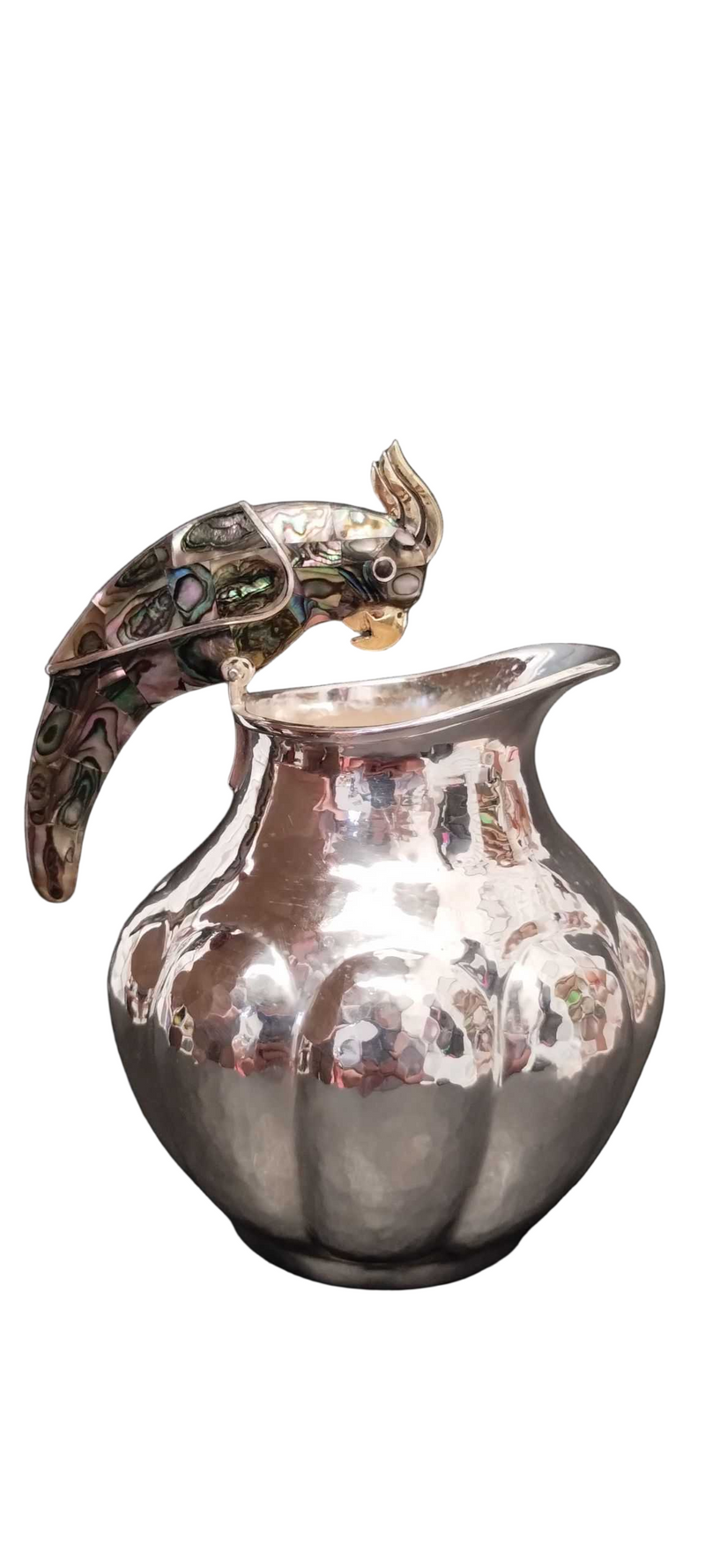 Cockatoo Creamer with Abalone Shell