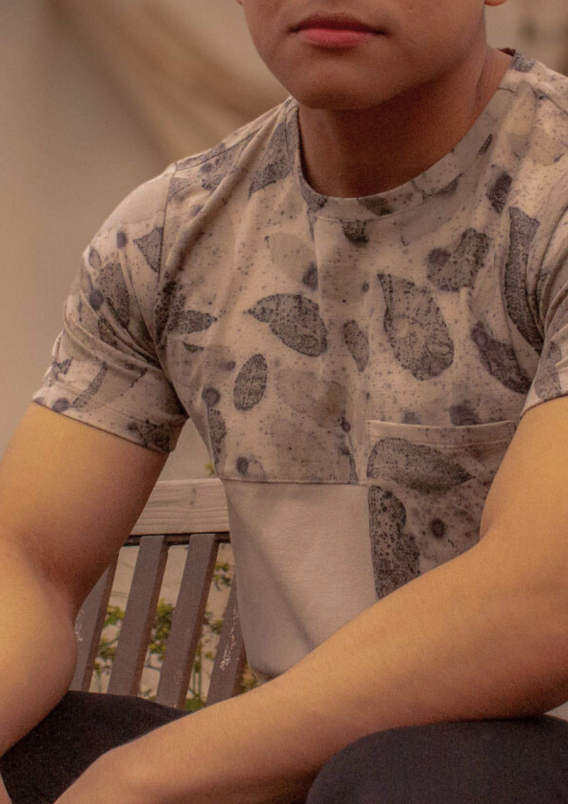 Arrior T-Shirt with Pocket – Eco Print with Organic Plants