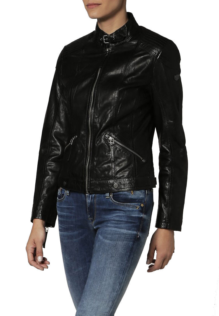 Lambskin Leather Bomber Jacket