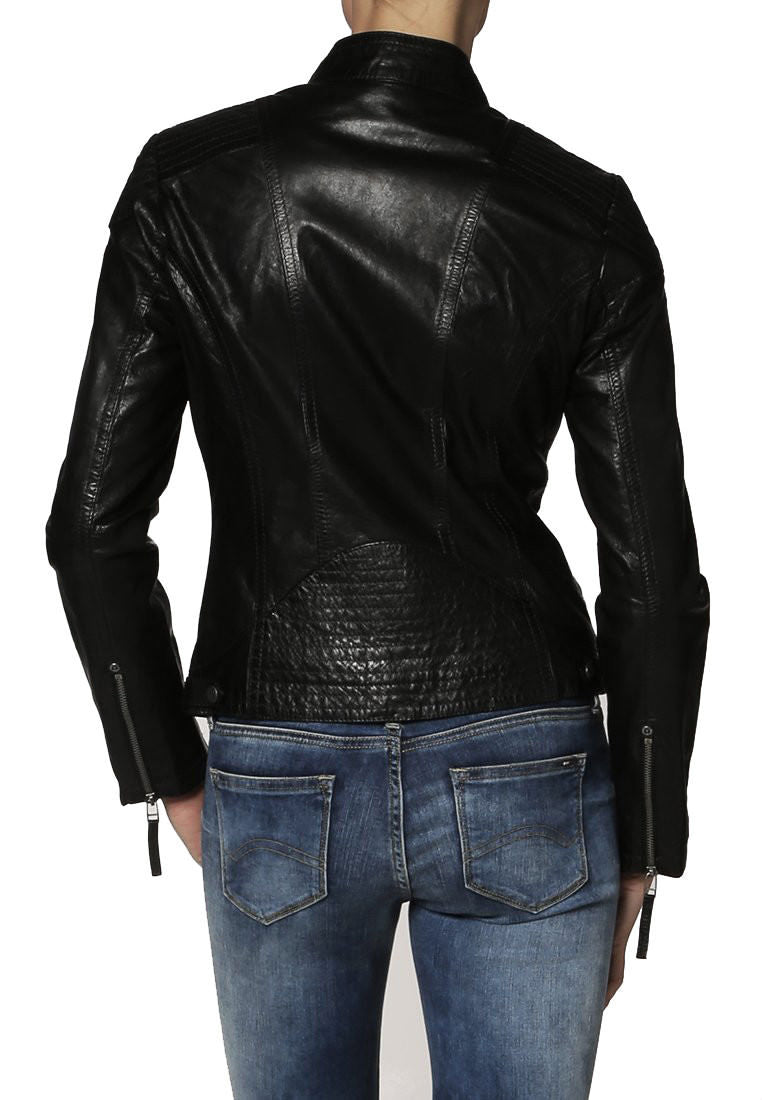 Lambskin Leather Bomber Jacket