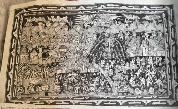 Hand-Painted Amate Paper with Indigenous Traditions