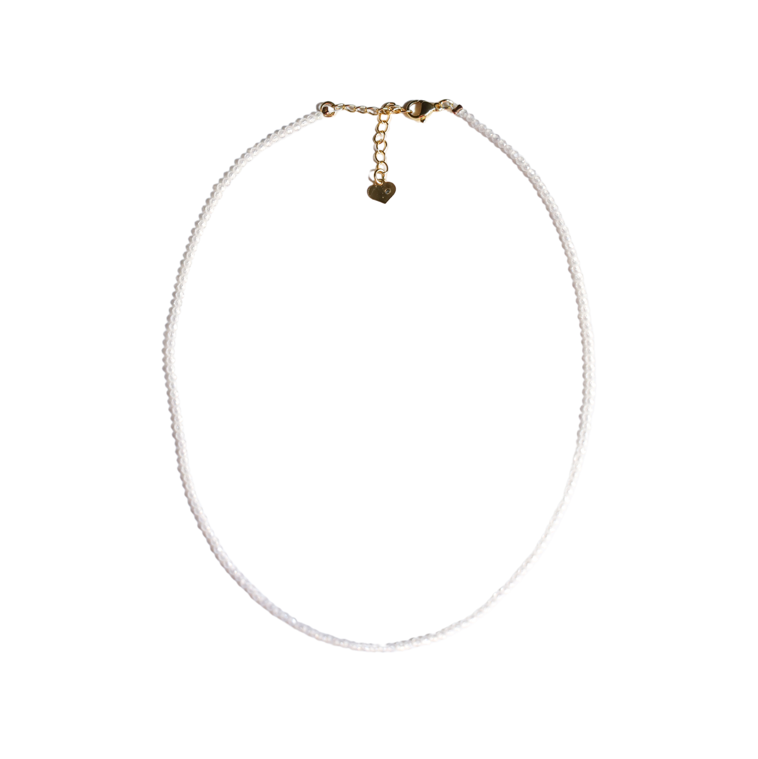 Crystal Necklace White Zircon