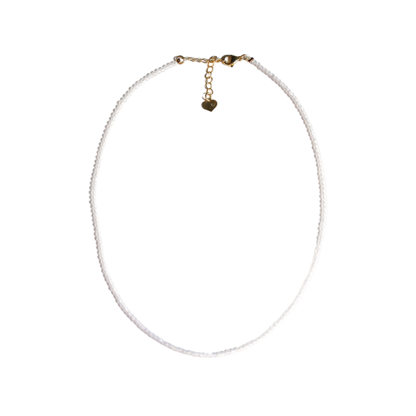 Crystal Necklace White Zircon