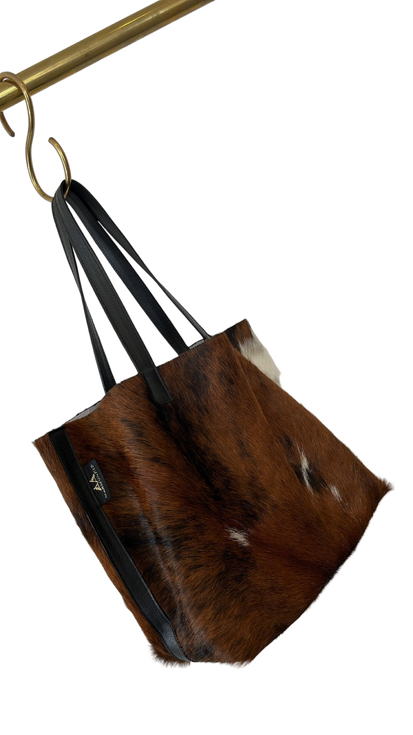 Natural Colored Fur Shopping Bag