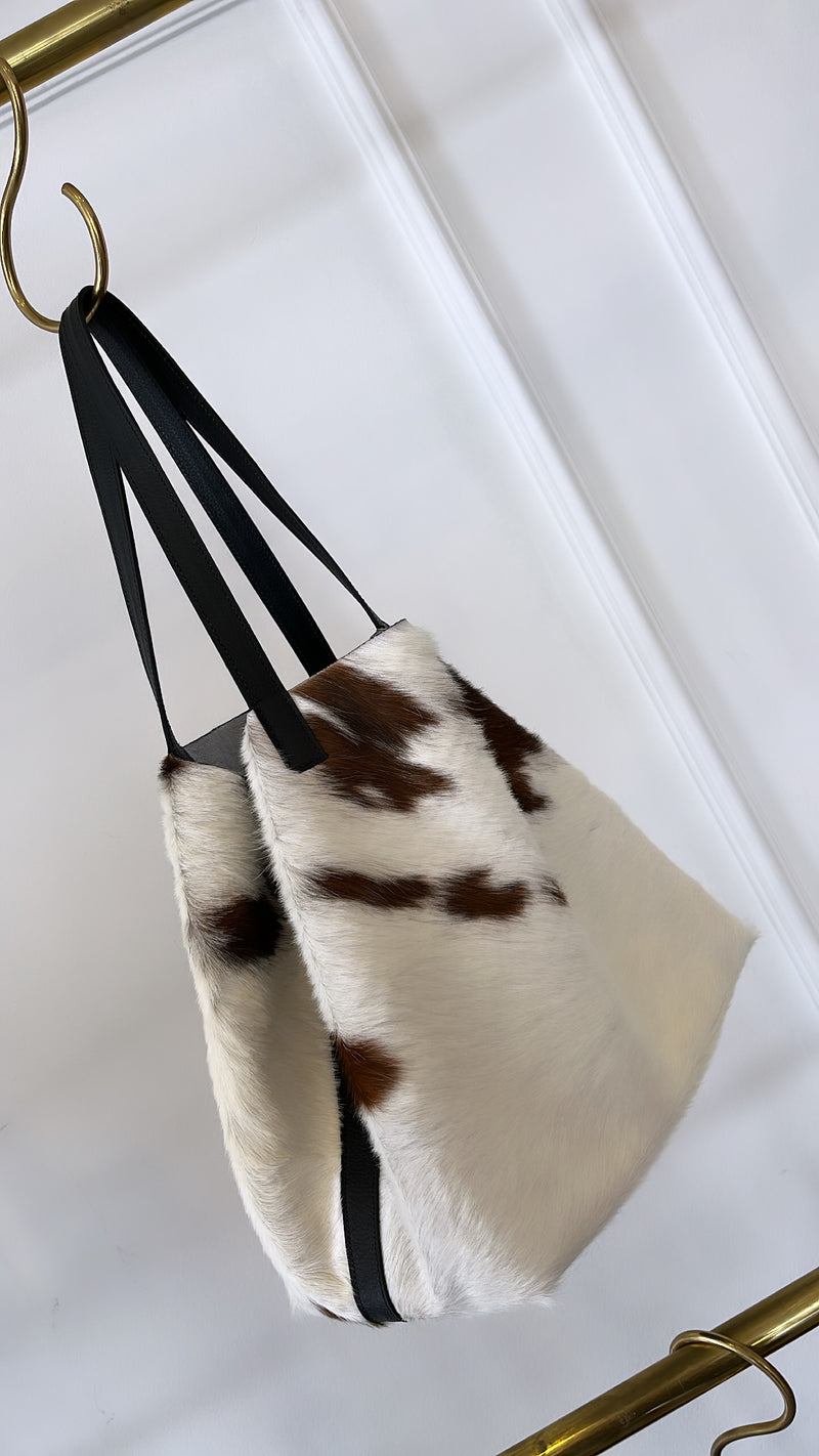 Natural Colored Fur Shopping Bag