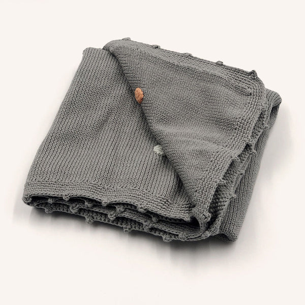 Spotty Baby Blanket - Gray