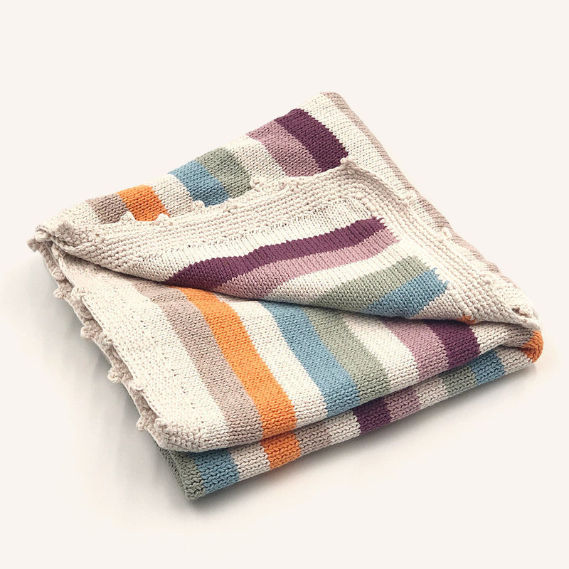 Stripey Baby Blanket -Multi