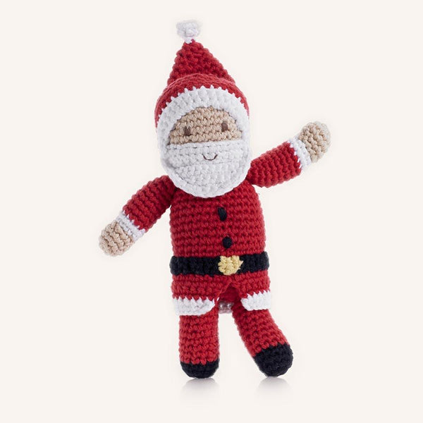 Handmade Fair Trade Santa Rattle – Organic Cotton Delight