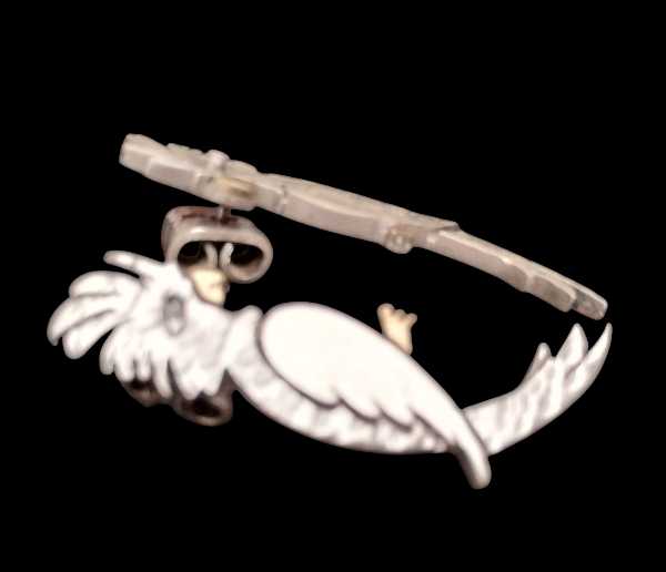 Cockatoo-Inspired Silver Earrings