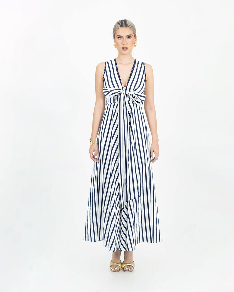 Sleeveless V-Neck Maxi Dress