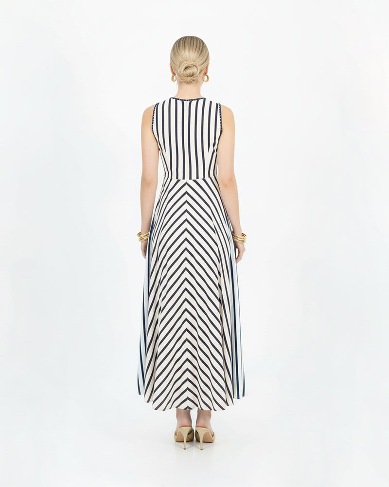 Sleeveless V-Neck Maxi Dress