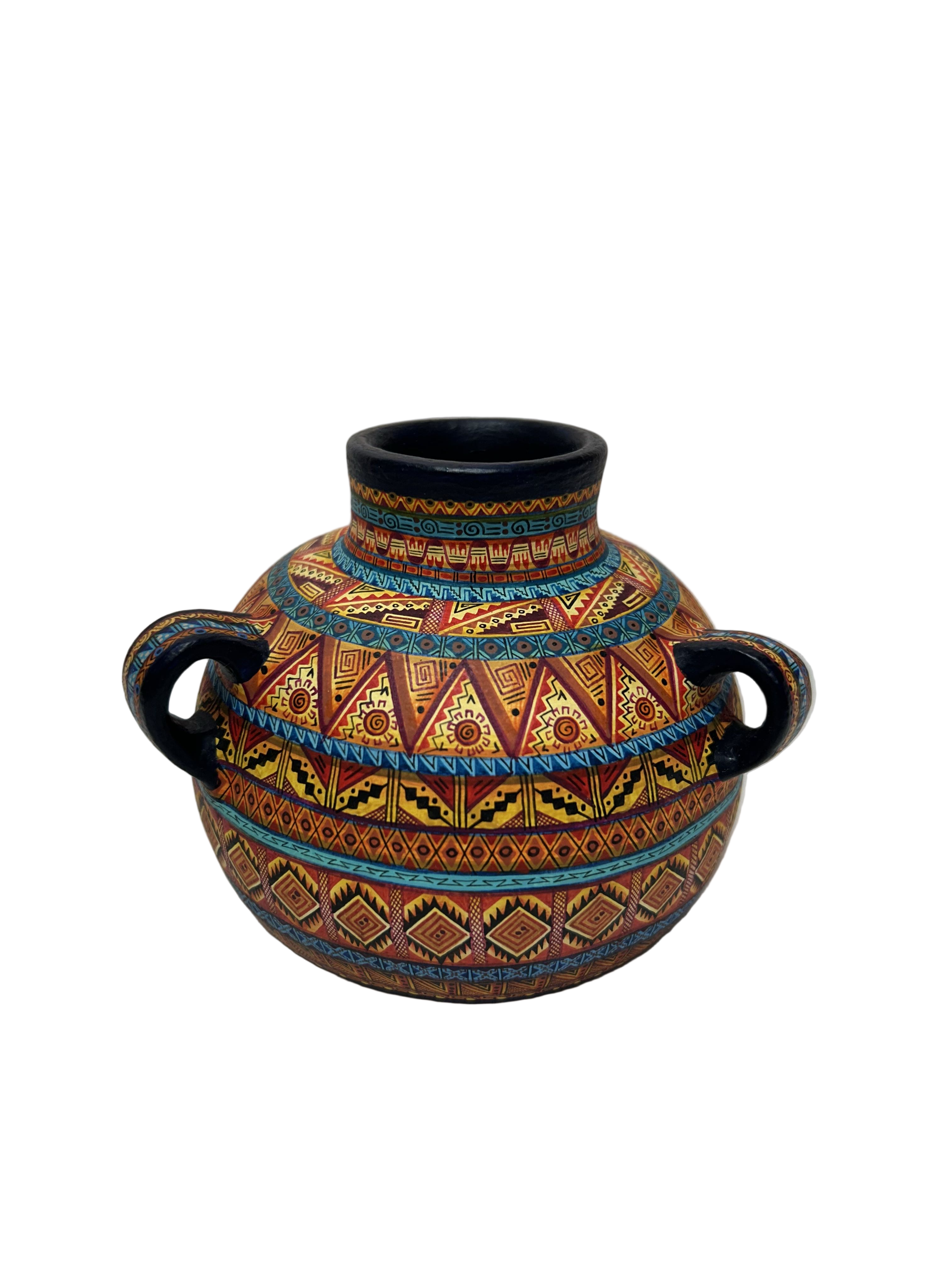 Small Line “C” Clay Pot