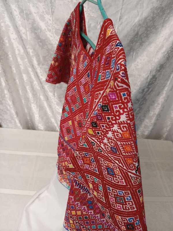 Huipil with Intricate Loom Work