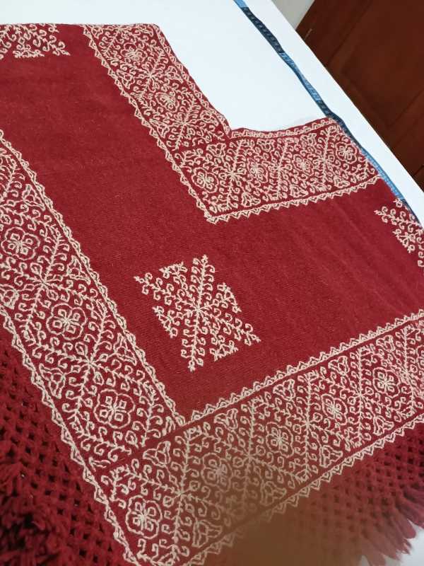 Superfine Fermented Indigo Huipil with Diamond Vine Pattern