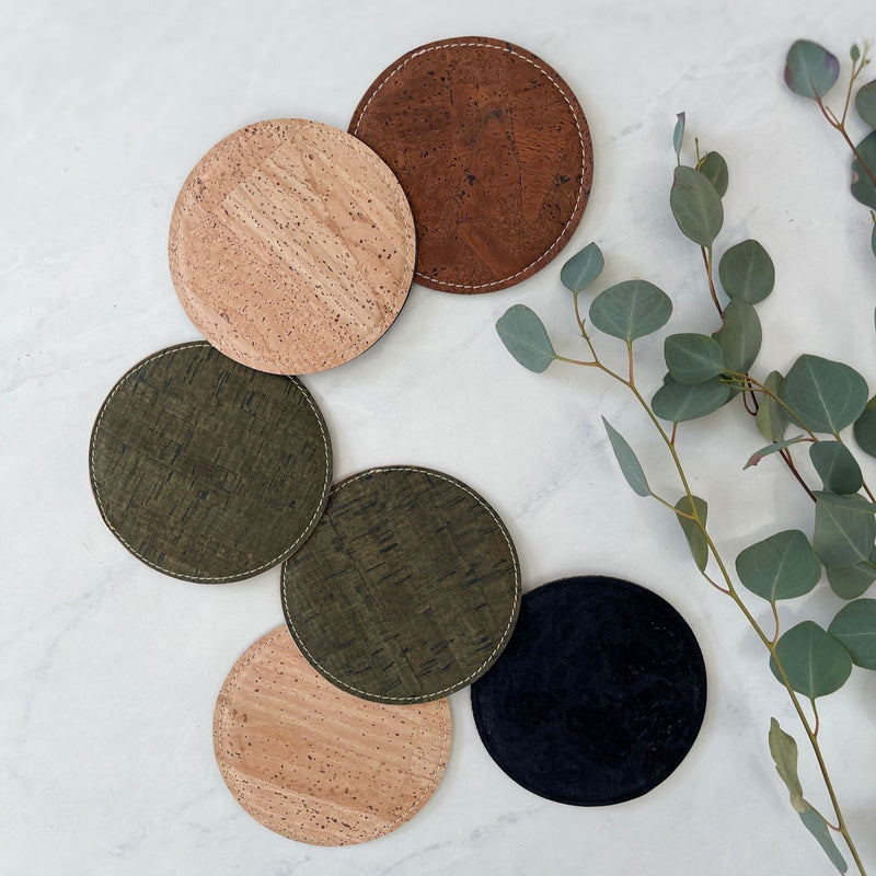 SET OF 4 CORK COASTERS