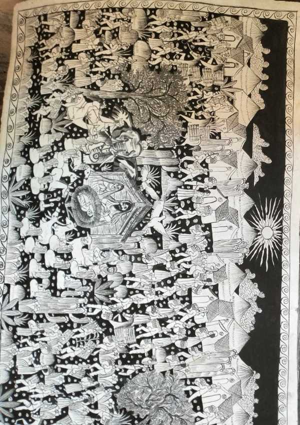 Hand-Painted Amate Paper with Indigenous Traditions