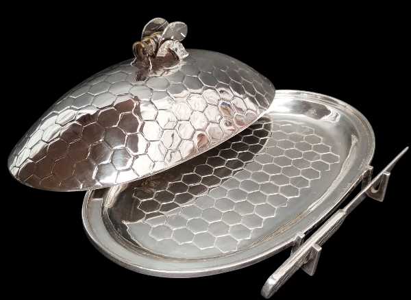 Bee-Inspired Honeycomb Butter Dish
