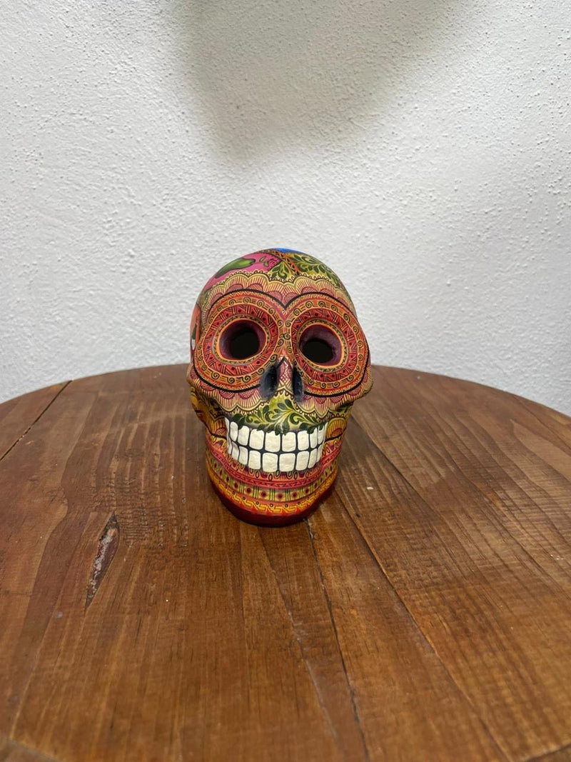 Loteria Skull – Polychrome Clay
