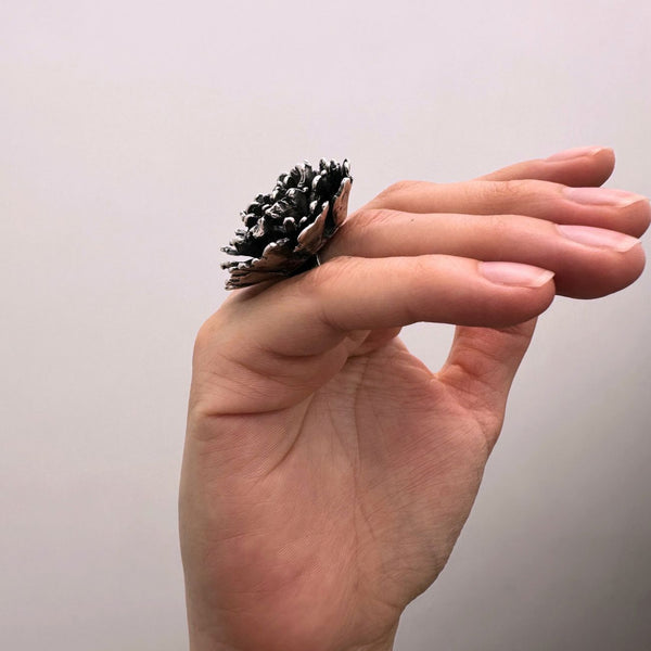 Cempasuchil Ring Silver Product