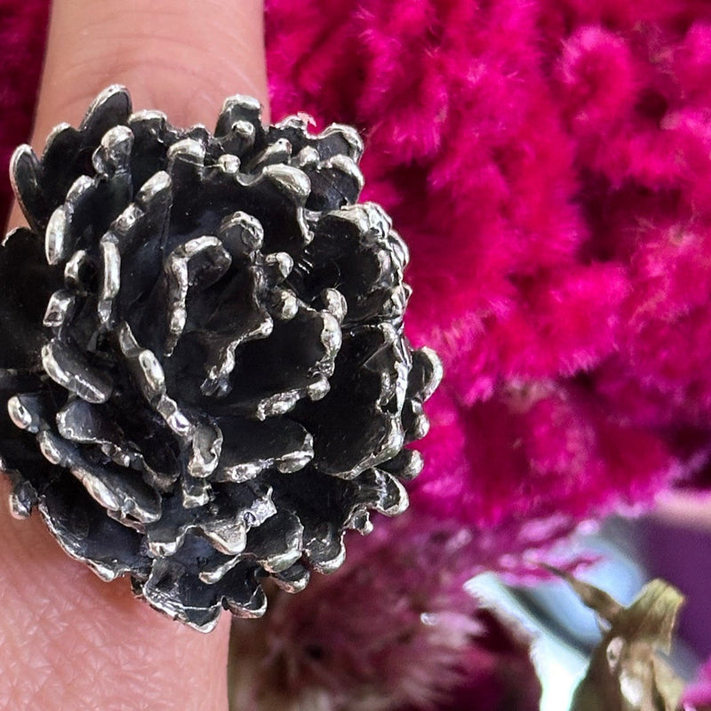 Cempasuchil Ring Silver Product