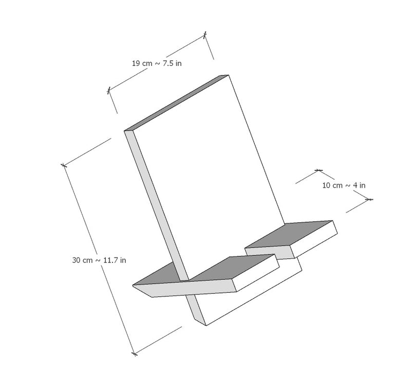 Rosewood Collapsible Easel Stand