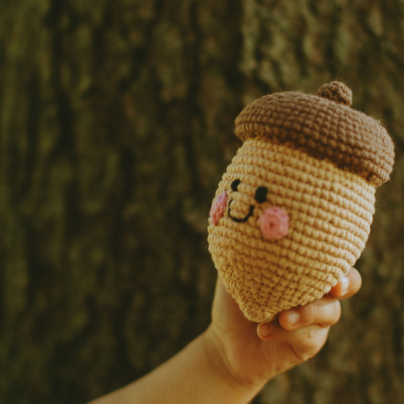 Pretend Play Food Rattle - Acorn