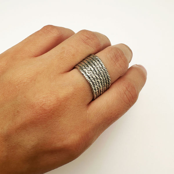 Spool Ring – Sterling Silver
