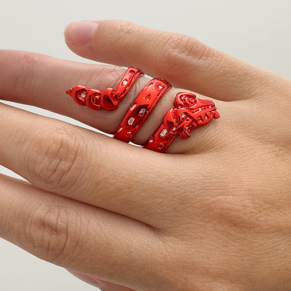 Quetzalcoatl Ring – Red