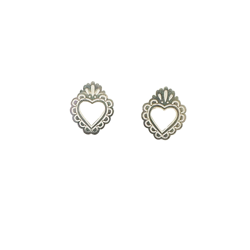 Milagro Heart Stud Earrings