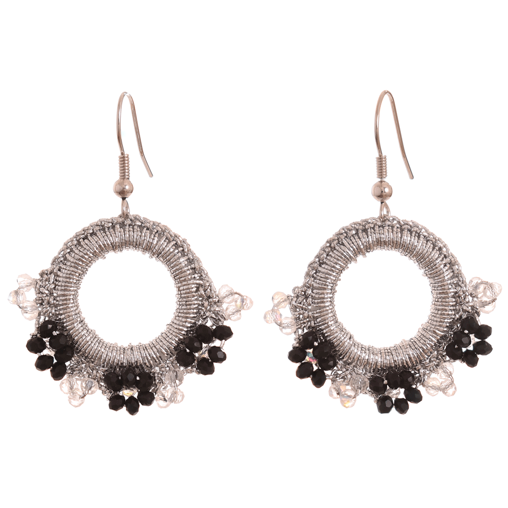Flower Hoop Earrings