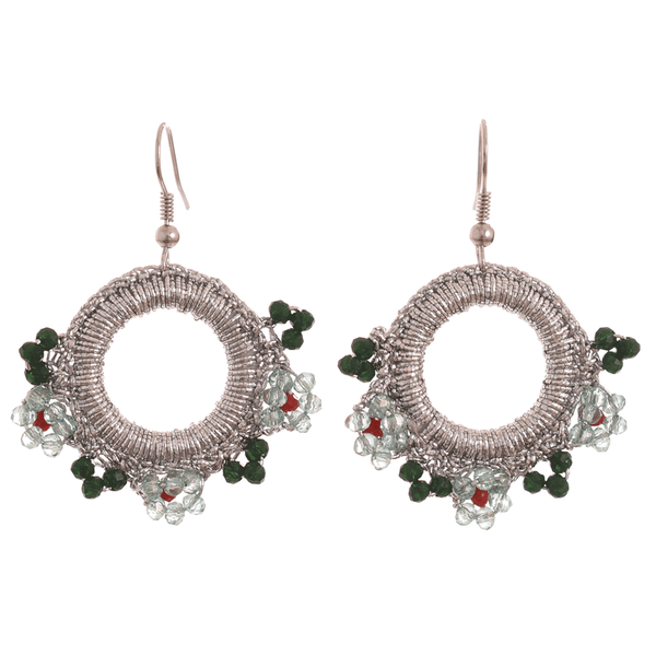 Flower Hoop Earrings