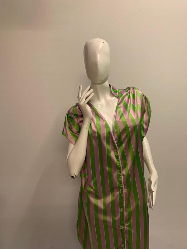 Japanese Style Striped Gown
