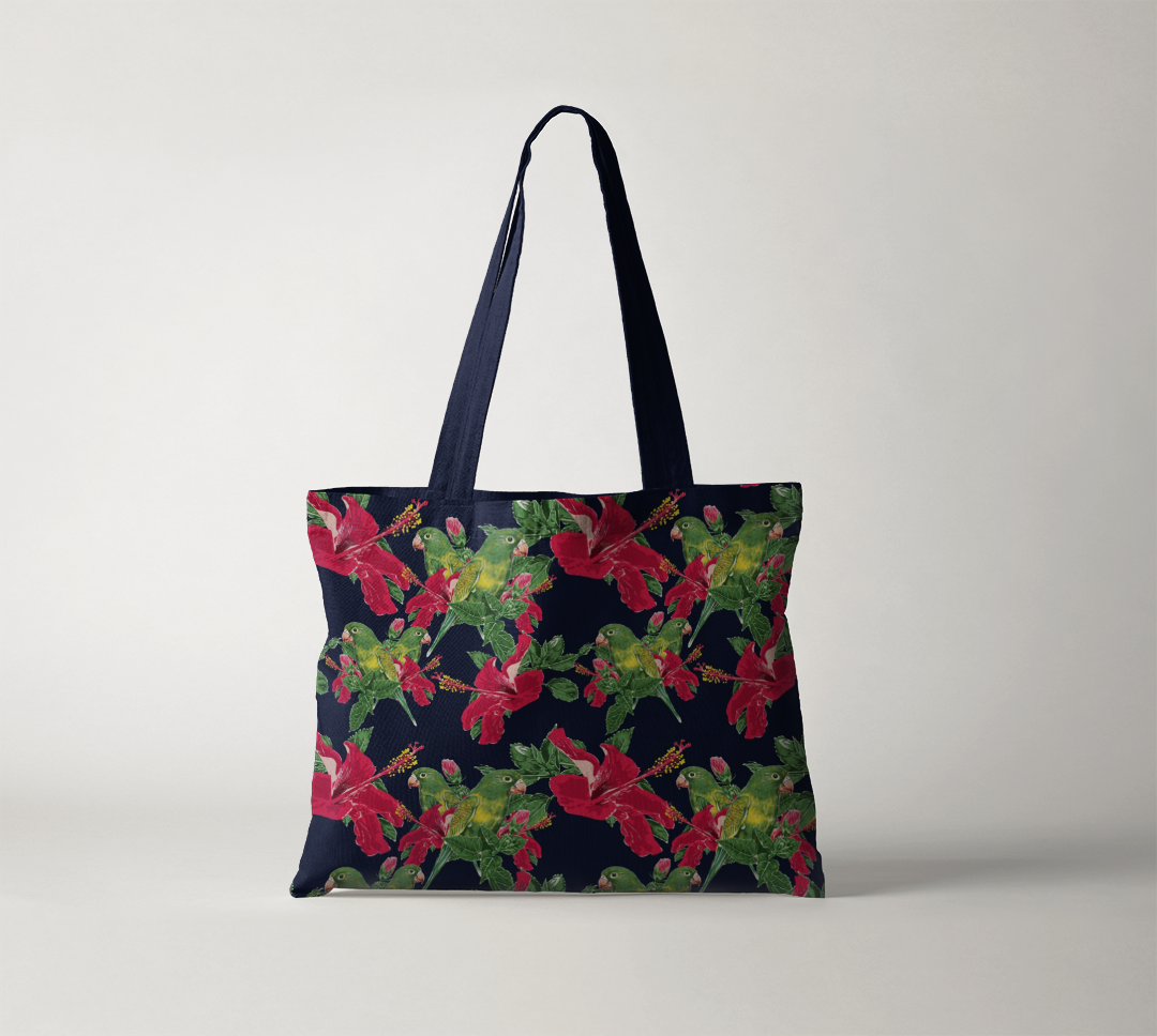 Parrots Cotton Tote Bag