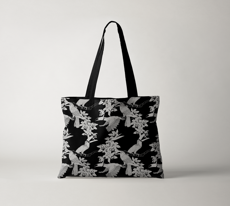 Aves del Amazonas Toucan Print Tote Bag