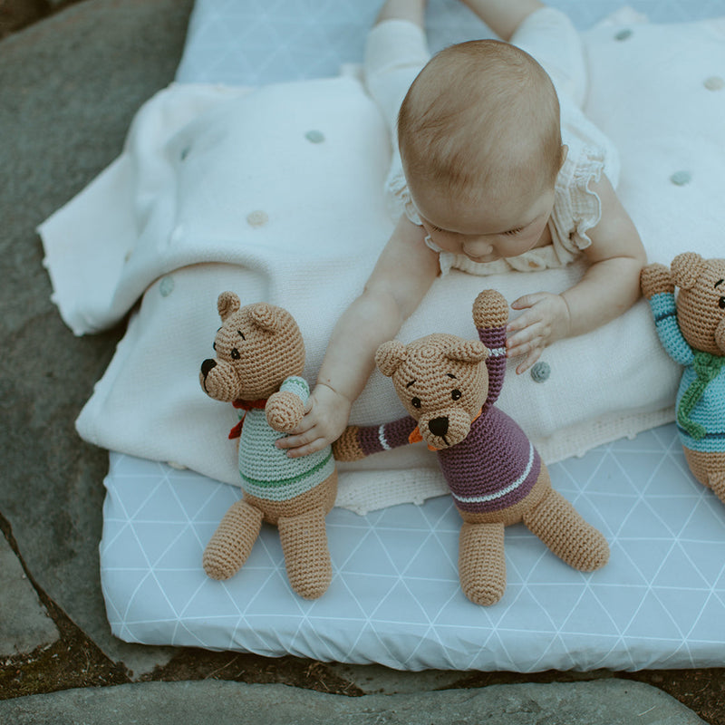 Spotty Baby Blanket - Natural