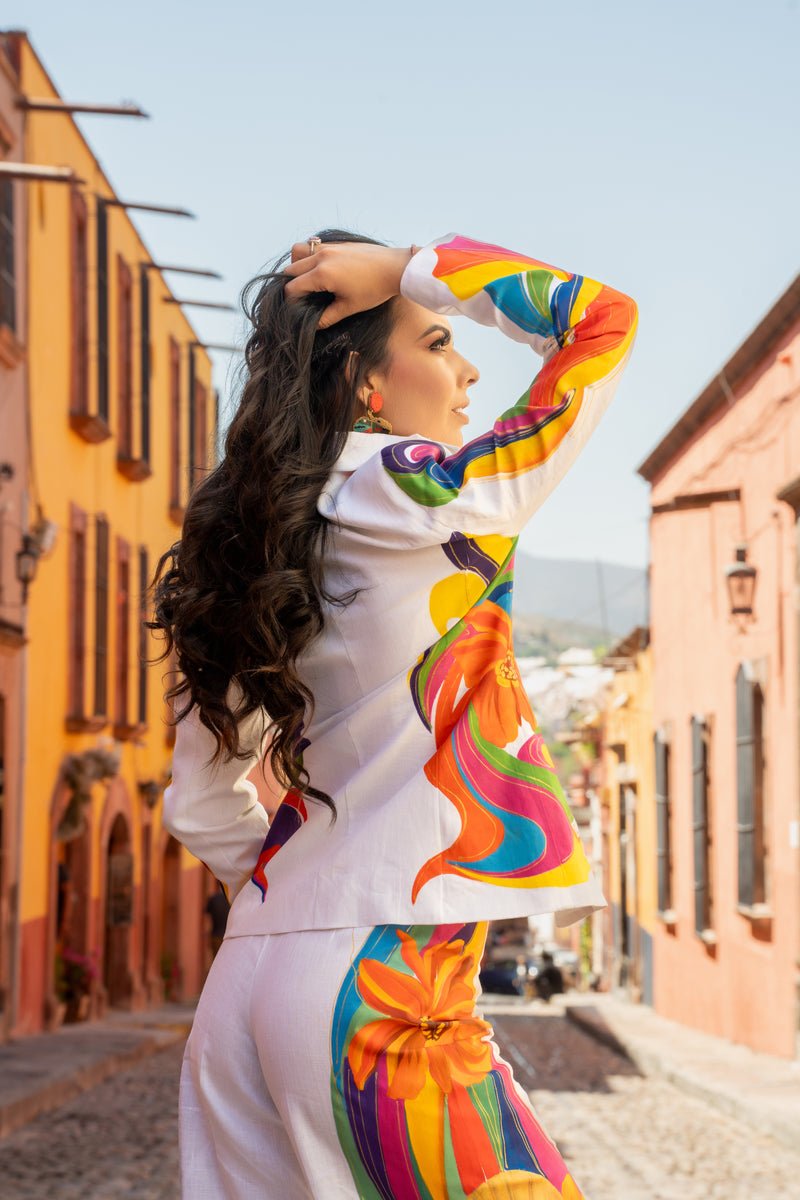 Heavenly Blessing Linen Blazer