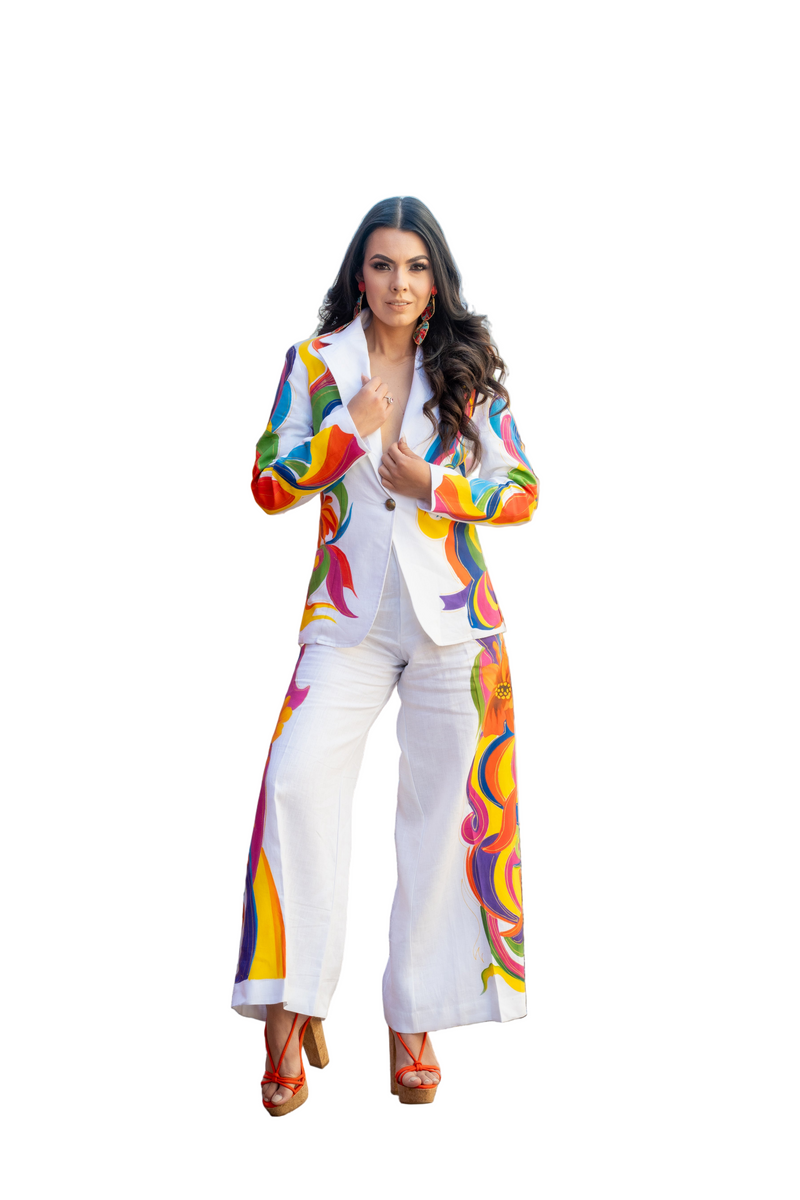 Heavenly Blessing Linen Blazer